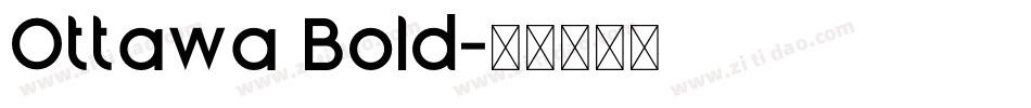 Ottawa Bold字体转换